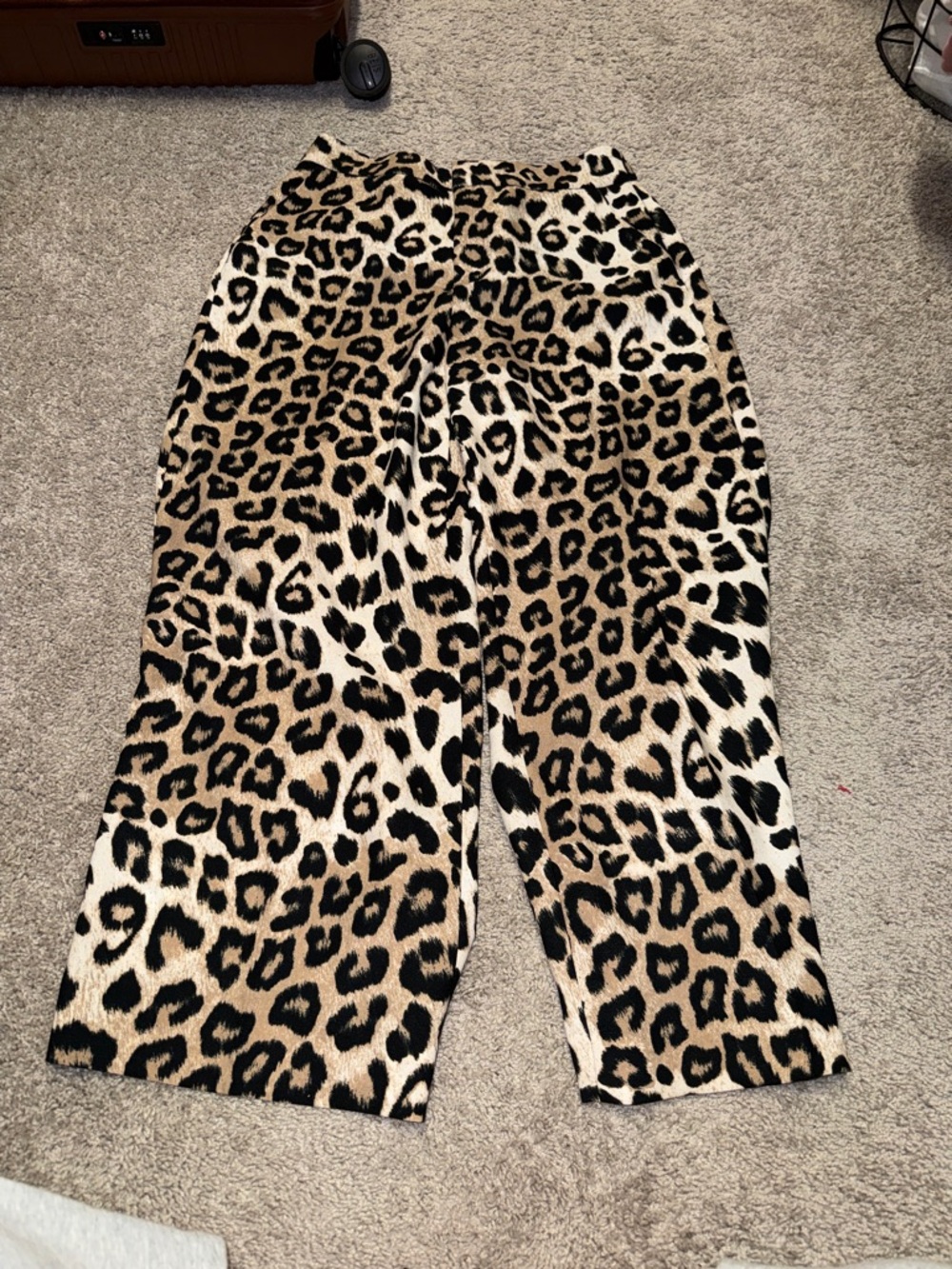 Banana Republic Leopard Print Pants - Tan & Black